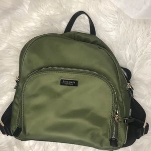 Olive Green Kate Spade Nylon Mini Backpack